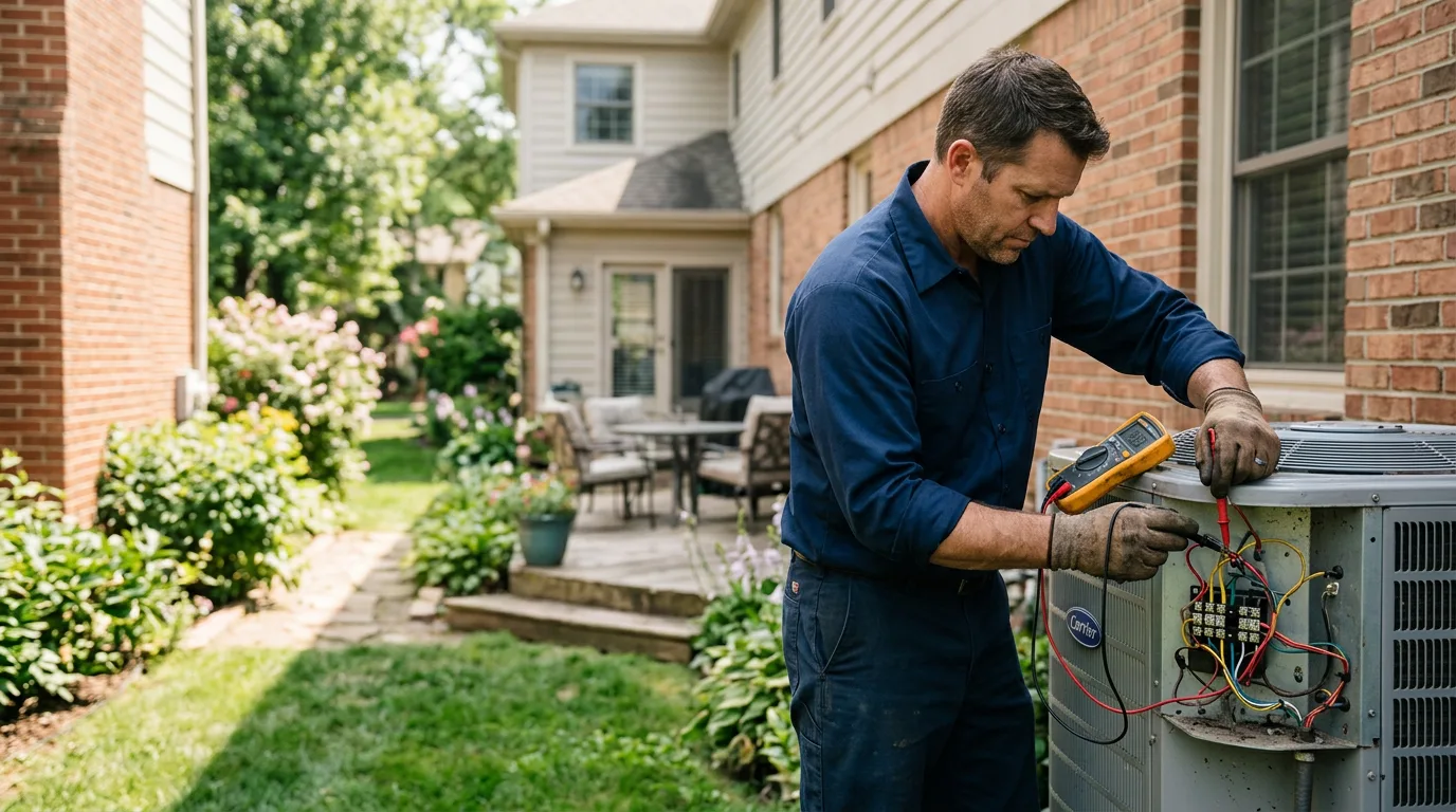 HVAC technician working near Stotts City, MO